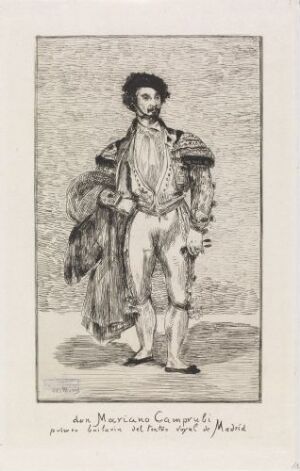  "The Ballet Dancer," an etching by Édouard Manet, depicts