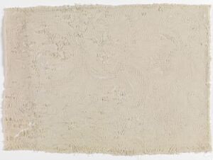  A softly textured, creamy white rectangular art piece with slightly irregular edges, evoking a minimalist and contemplative aesthetic.