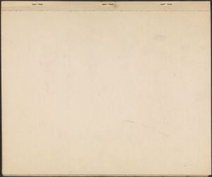  A gently aged beige paper page from a sketchbook titled "Skissebok," presented against a slightly darker beige background with no visible marks or drawings, and subtle hints of wear or previous binding at the top edge.