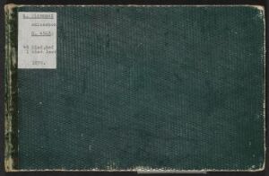  A well-worn sketchbook titled "Skissebok XVI" with a dark green cover showing signs of age and use, with frayed edges and a white label on the top left, against a dark background.