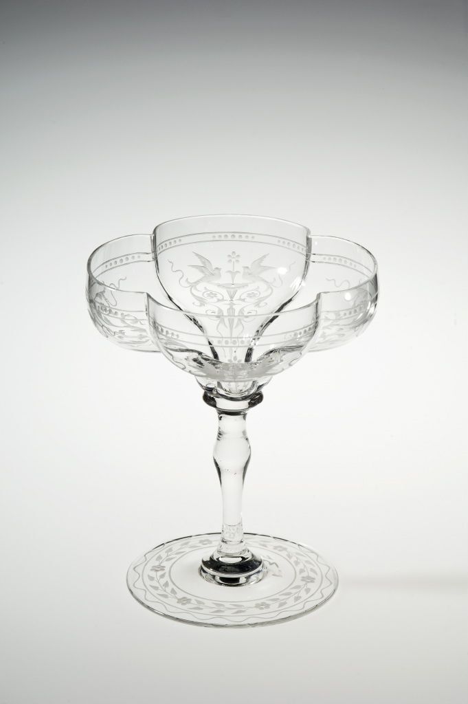 Lobmeyr J L Champagneglass Nasjonalmuseet Samlingen