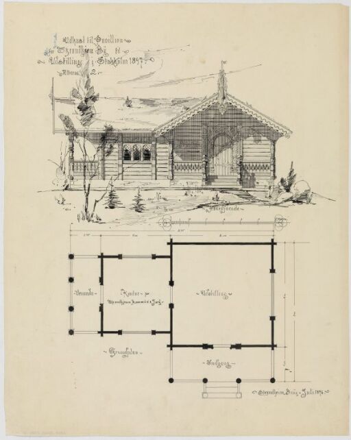 Paviljong for Trondheim by til Stockholms-utstillingen 1897