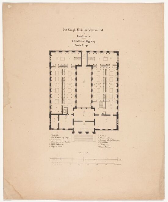 Bibliotektsbygningens første etasje