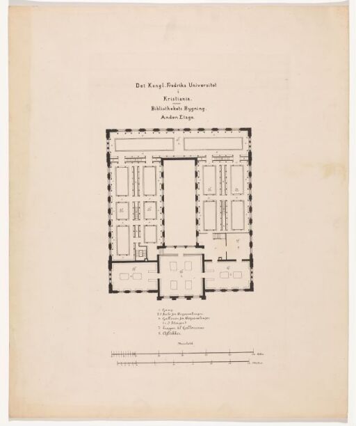 Bibliotektsbygningens andre etasje