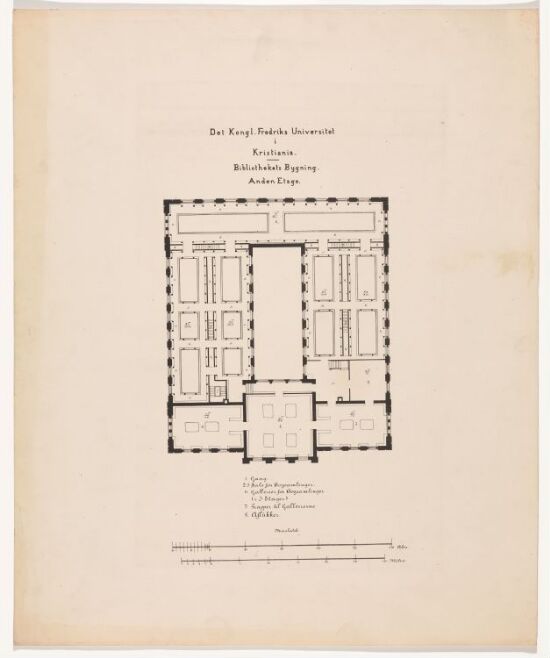 Bibliotektsbygningens andre etasje