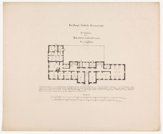 Det kjemiske laboratorium. Første etasje