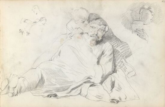 Corfitz Ulfeldts død; lesende mann