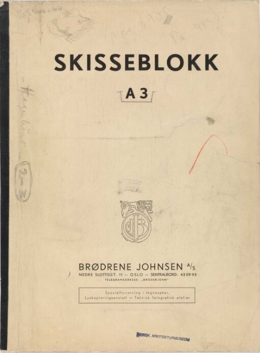 Skissebok med 72 blad