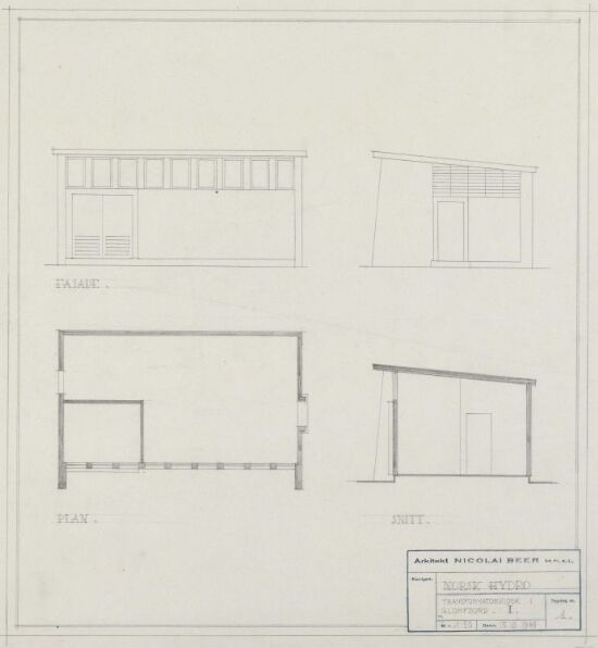 Transformatorkiosker i Glomfjord for Norsk Hydro