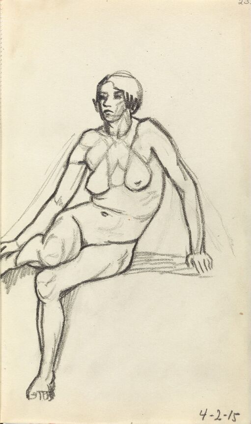 Seated Female Nude