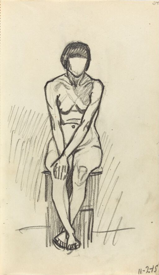 Seated Female Nude