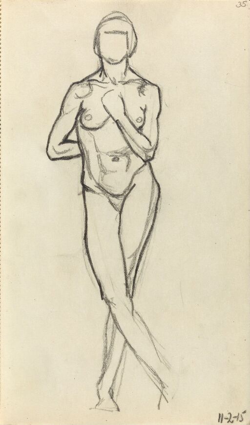 Standing Female Nude