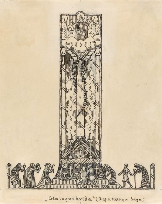 Til "Olav den helliges saga" i  Snorre Sturlason, Kongesagaer, Kristiania 1899