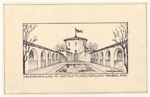 Håndverkets gate på Vestfold fylkesutstilling Tønsberg