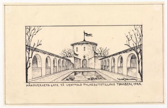 Håndverkets gate på Vestfold fylkesutstilling Tønsberg