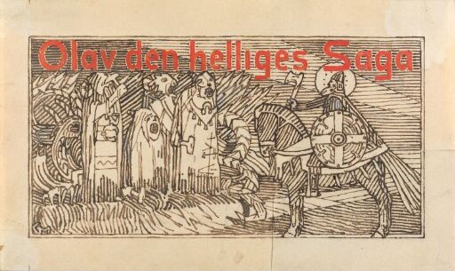 Titteldekorasjon, "Olav den helliges saga"