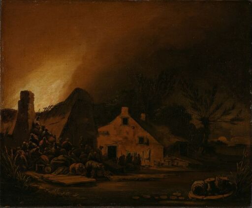 Fire in a Farmhouse