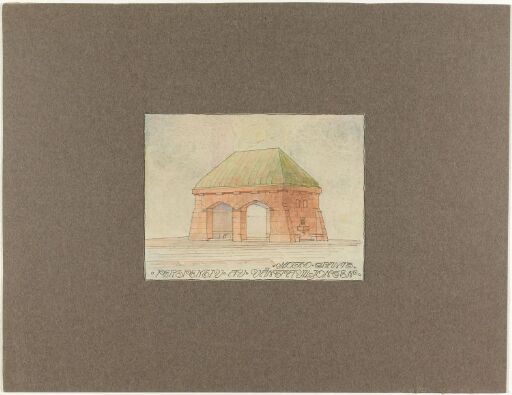 Granit. Ventepaviljong på Norra Bantorget