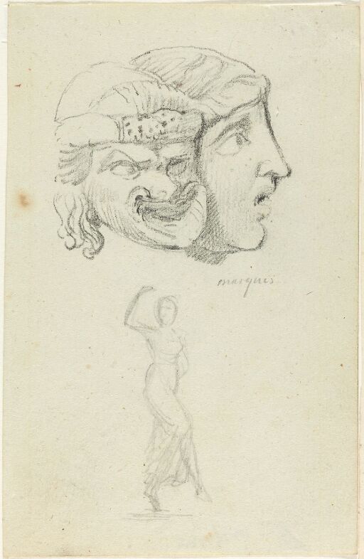 Comic and Tragic Theatre Masks, Dancing Woman