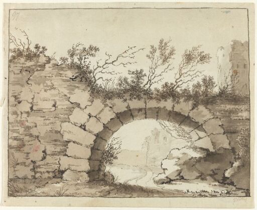 Ruin med tønnehvelv