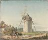 Landskap med vindmølle