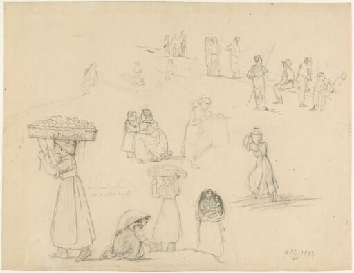 Studies of figures, Amalfi