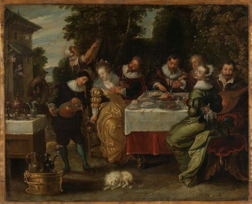 A Party outside an Inn