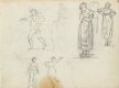 Figure Studies; Striding, Standing and Dancing Figures