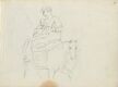 Figure Study; Woman and Child on Horseback