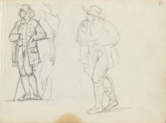 Figurstudier; to menn