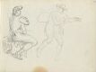 Figure Studies; Seated and Standing Man