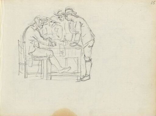 Four Men Around a Table