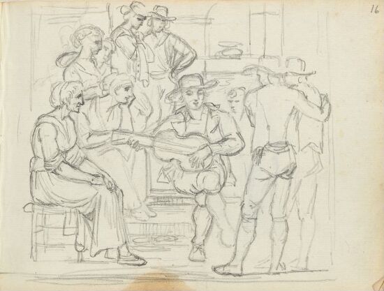 Guitar Player Performs for Audience