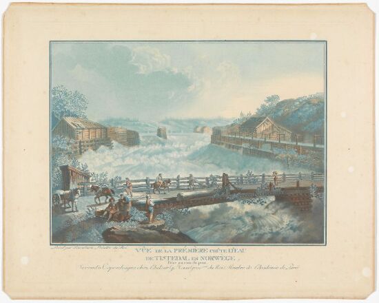 Det øverste fossefallet i Tistedalselven