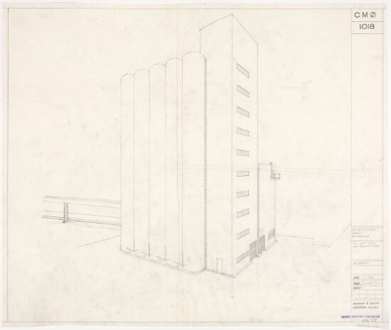 Silo med lager for A/S Christiansands møller