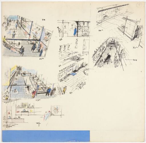 Paviljong ved verdensutstillingen i Brüssel, interiører