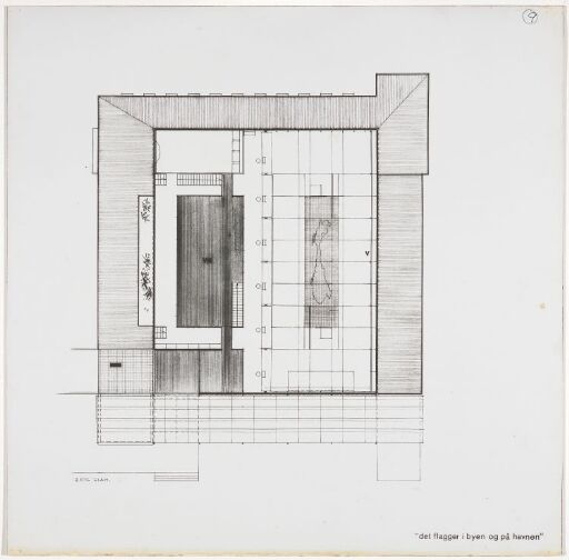 Paviljong ved verdensutstillingen i Brüssel, takplan