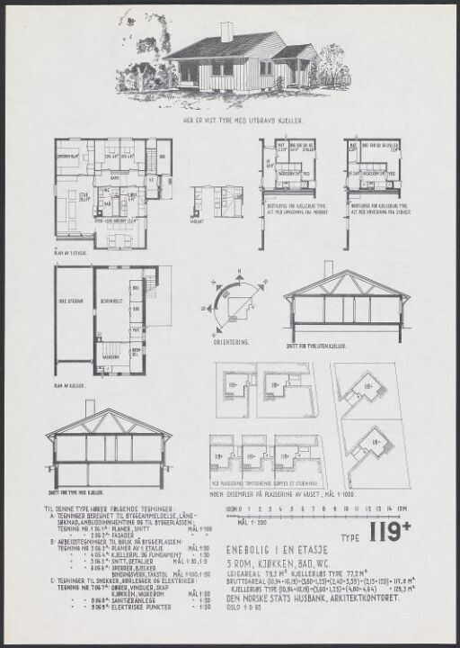 Boligdirektoratets typetegning nr. 119