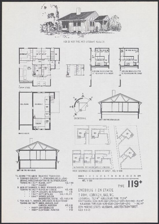 Boligdirektoratets typetegning nr. 119