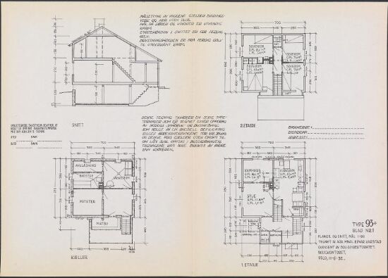 Boligdirektoratets typetegning nr. 93