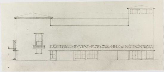 Utkast til Markedshall og kino i Moss