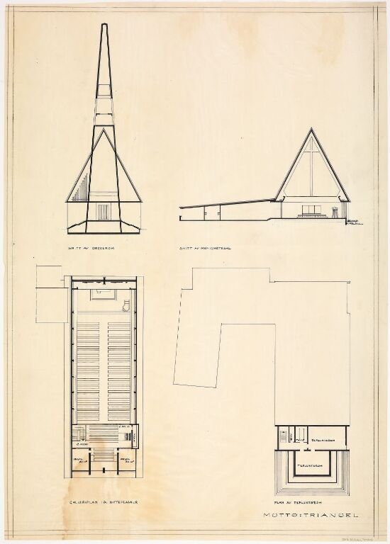 Triangel. Utkast til Tromsdalen kirke