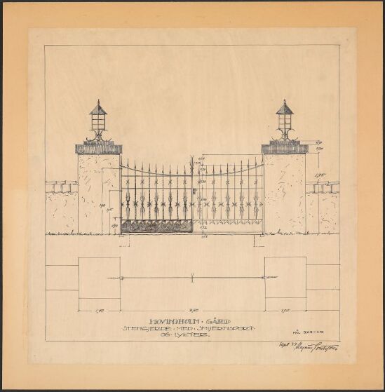 Port og trapp ved Hovindsholm gård