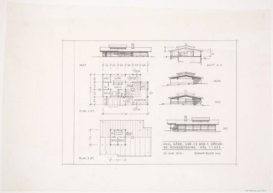Ny hovedbygning Hval gård for Trond og Anne Røsen