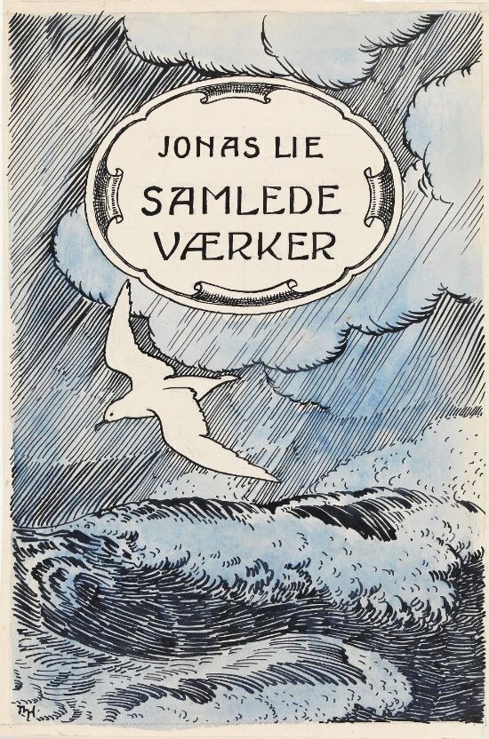 Forarbeid til bokomslag, Jonas Lie: Samlede Værker
