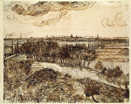 View of Arles from Montmajour