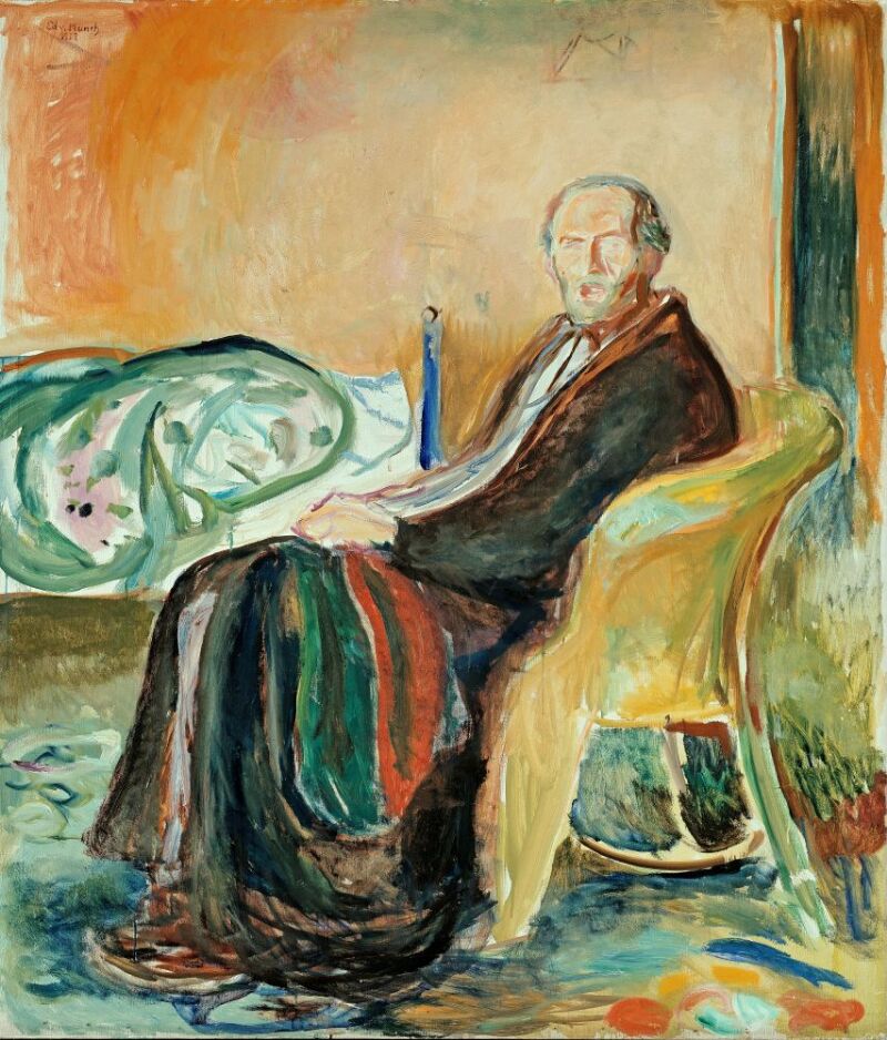 Edvard Munch, Selvportrett i spanskesyken â€