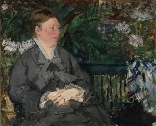 Mme Manet i vinterhagen