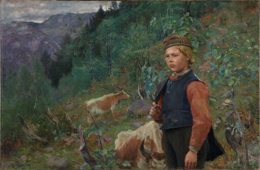 The Poet Vinje as a Shepherd Boy