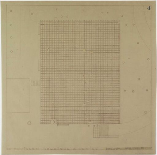 Den nordiske paviljongen i Venezia. Plan.